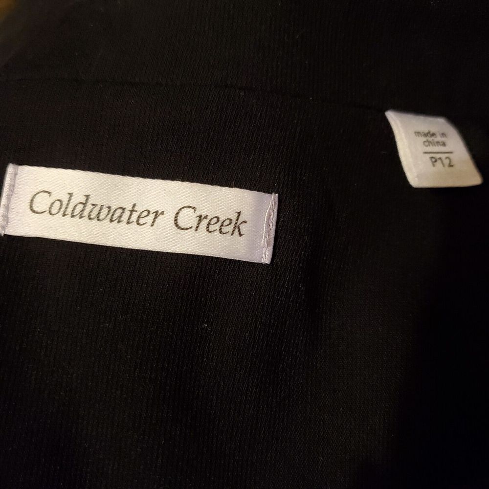 Coldwater Creek Black Soutache Boyfriend Jacket Embroidered Sleeves P12 - Picture 4 of 8